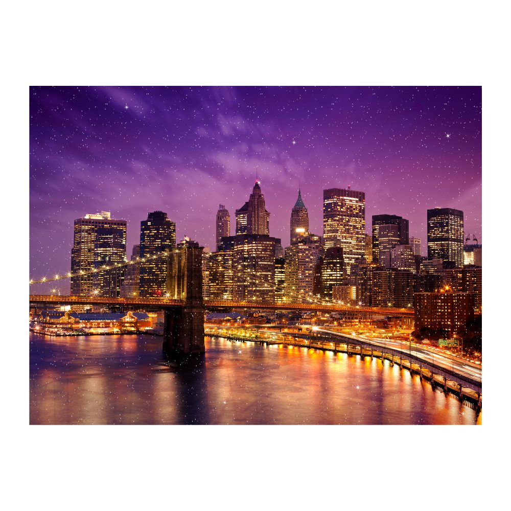 Diamond Dust New York Skyline Glitter Canvas